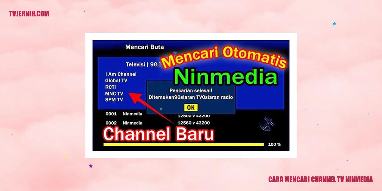 cara mencari channel tv ninmedia
